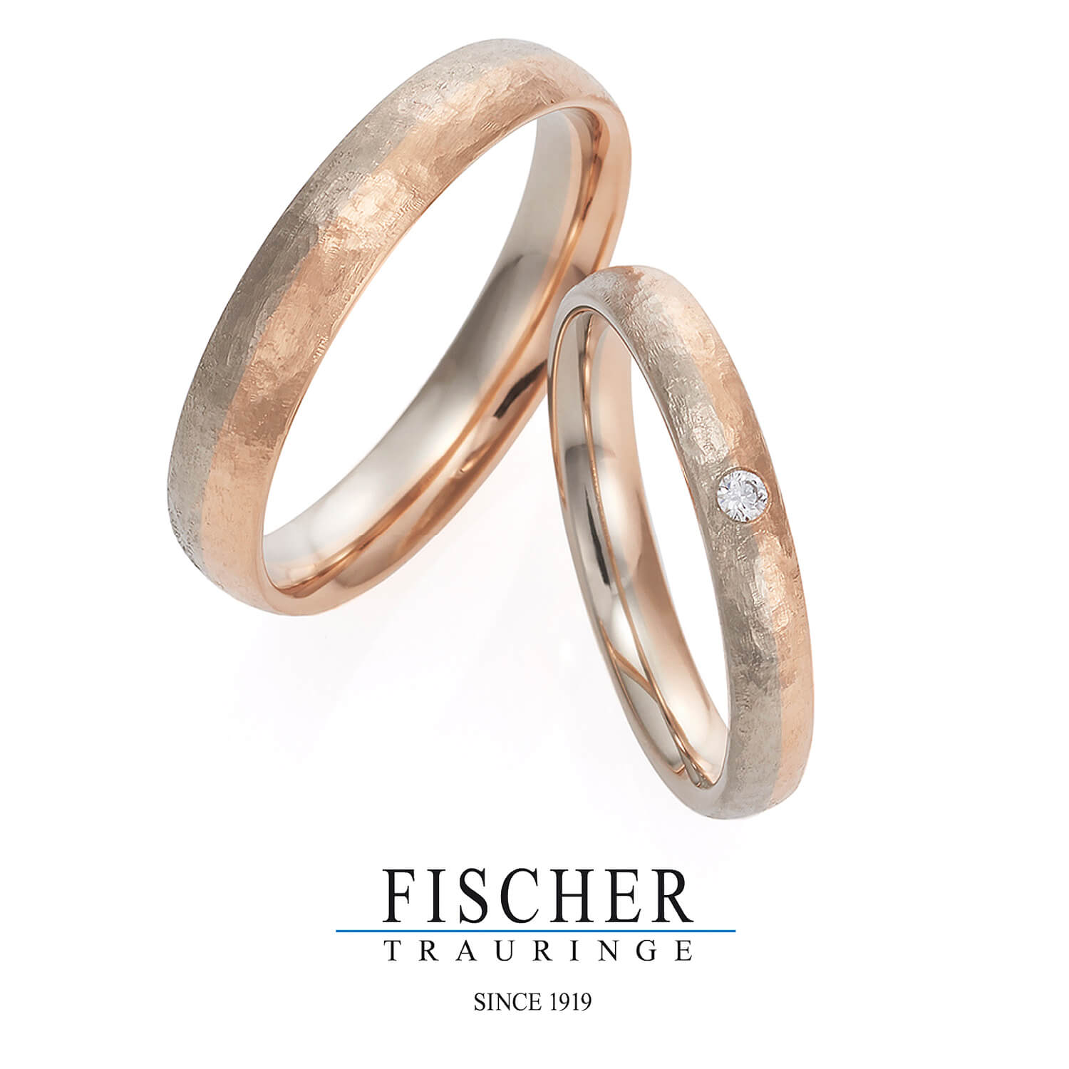FISCHERフィッシャーの結婚指輪でWeddingRingウェディングリング9750778-025と9650778-030