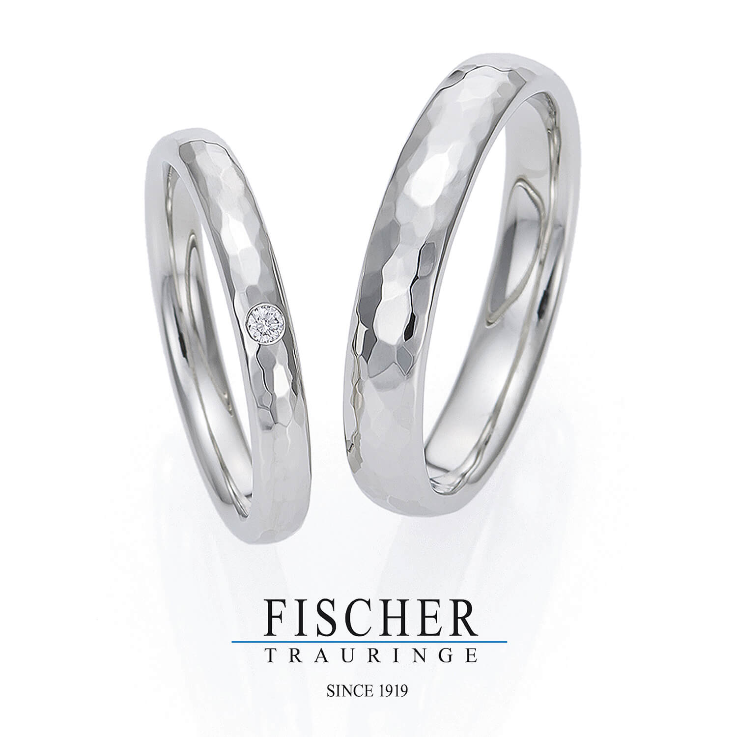 FISCHERフィッシャーの結婚指輪でWeddingRingウェディングリング9750810-025と9650810-035