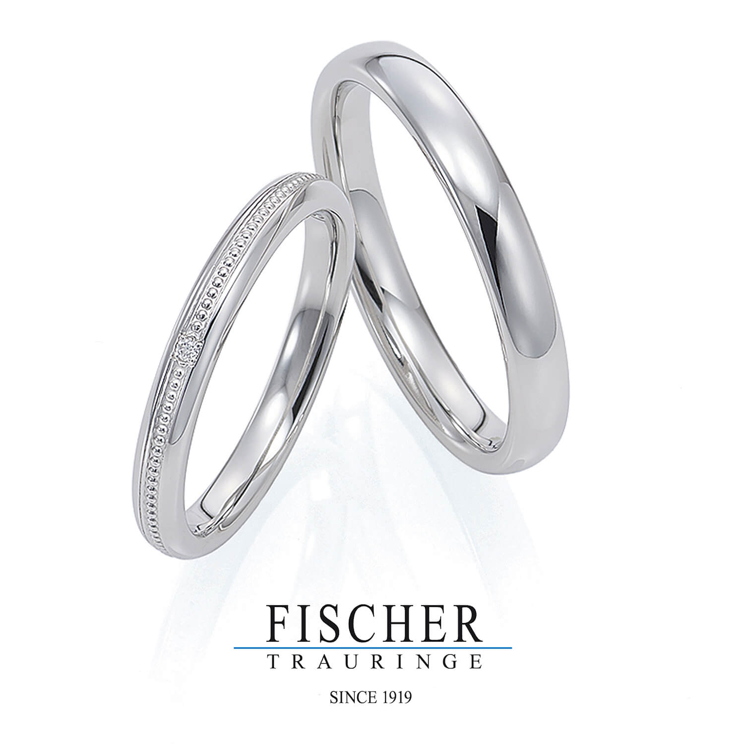 FISCHERフィッシャーの結婚指輪でWeddingRingウェディングリング9750906-023D1と9650906-030