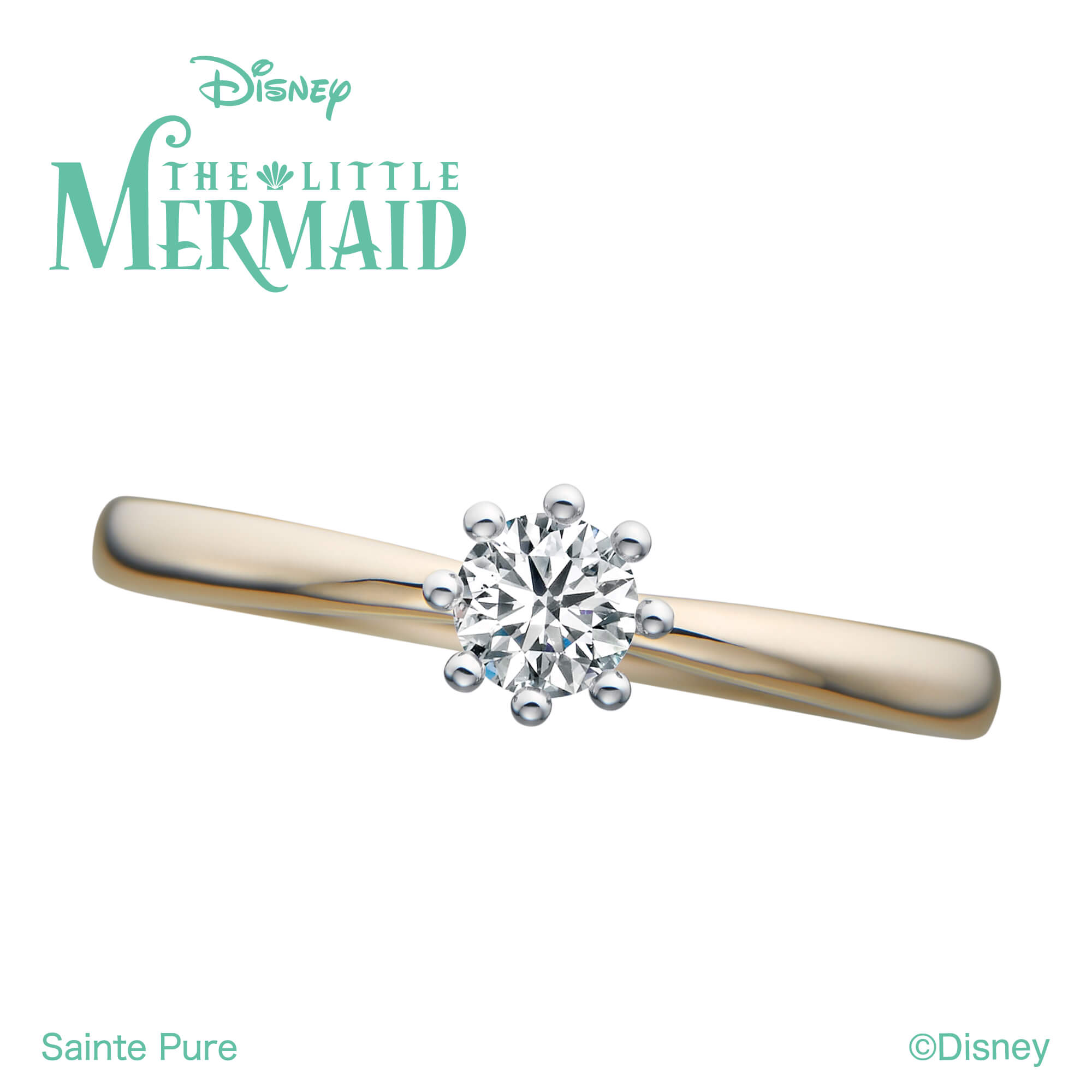 DisneyTHELITTLEMERMAIDディズニーリトルマーメイドの婚約指輪エンゲージリングEngagementringのDreamingMermaidドリーミングマーメイド