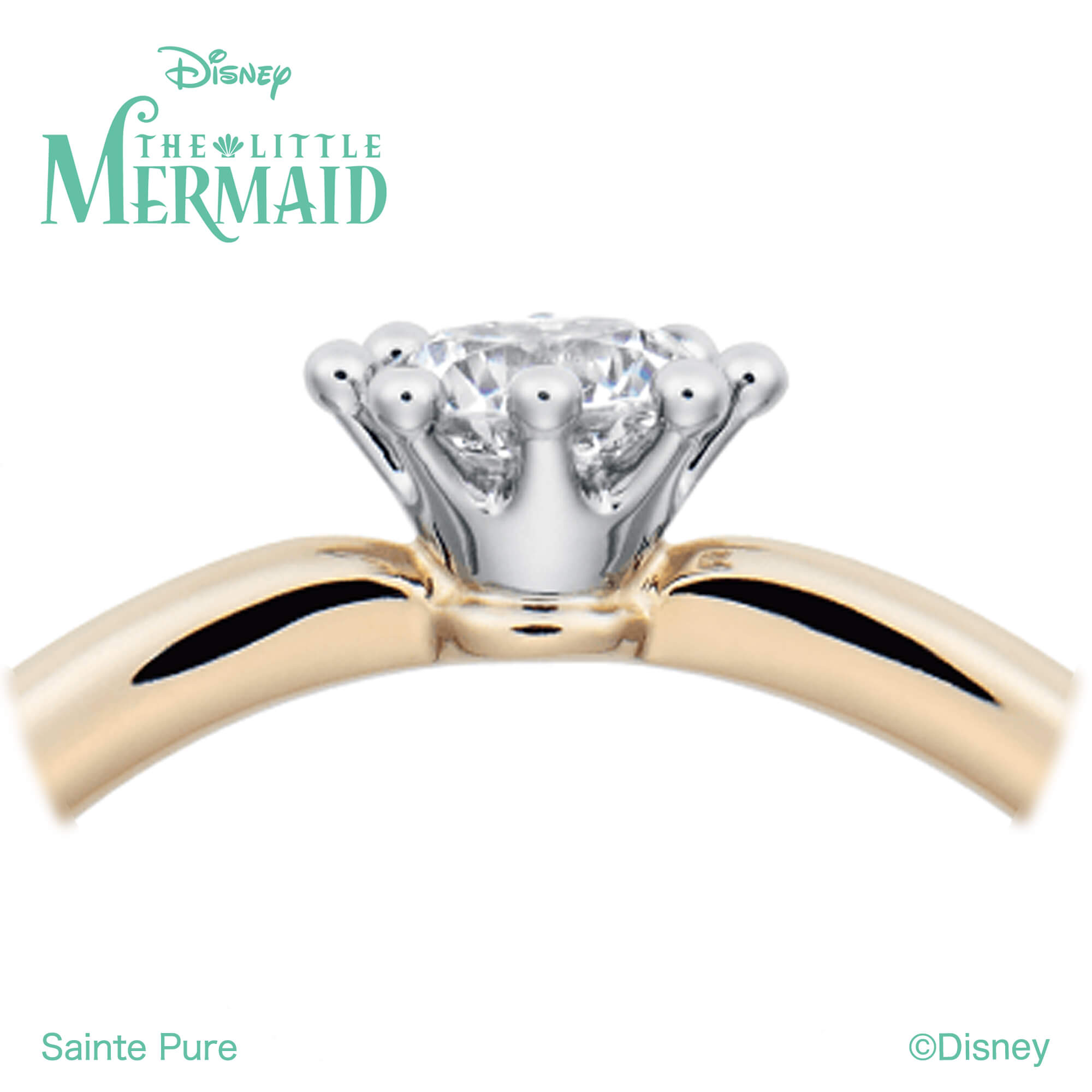 DisneyTHELITTLEMERMAIDディズニーリトルマーメイドの婚約指輪エンゲージリングEngagementringのDreamingMermaidドリーミングマーメイド