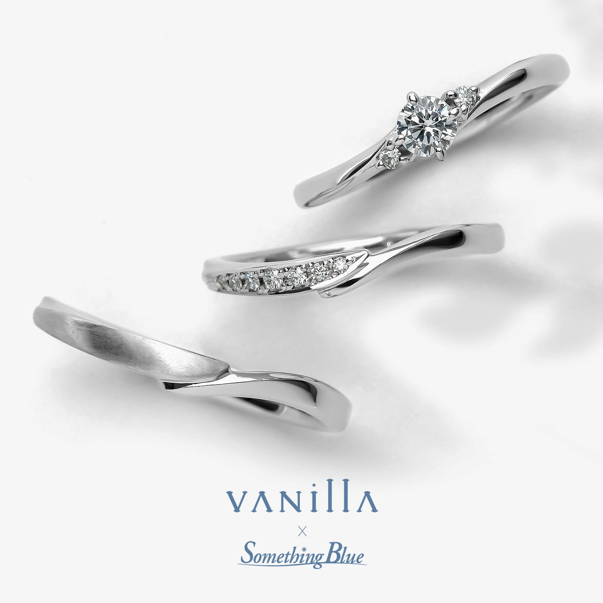 VANillA×SomethingBlueヴァニラ×サムシングブルーの婚約指輪エンゲージリングEngagementringと結婚指輪マリッジリングMarriageringとセットリングSetringのCasablancaカサブランカ