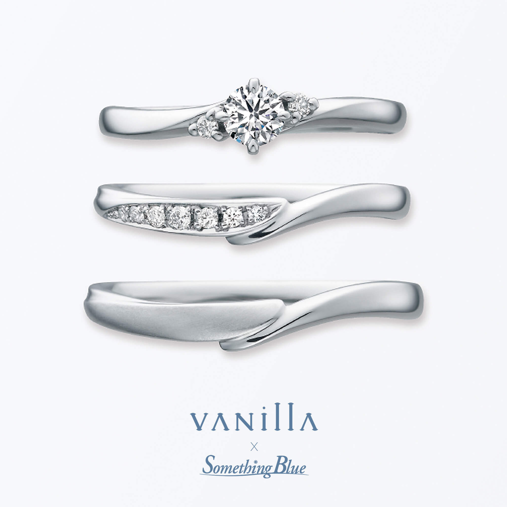VANillA×SomethingBlueヴァニラ×サムシングブルーの婚約指輪エンゲージリングEngagementringと結婚指輪マリッジリングMarriageringとセットリングSetringのCasablancaカサブランカ