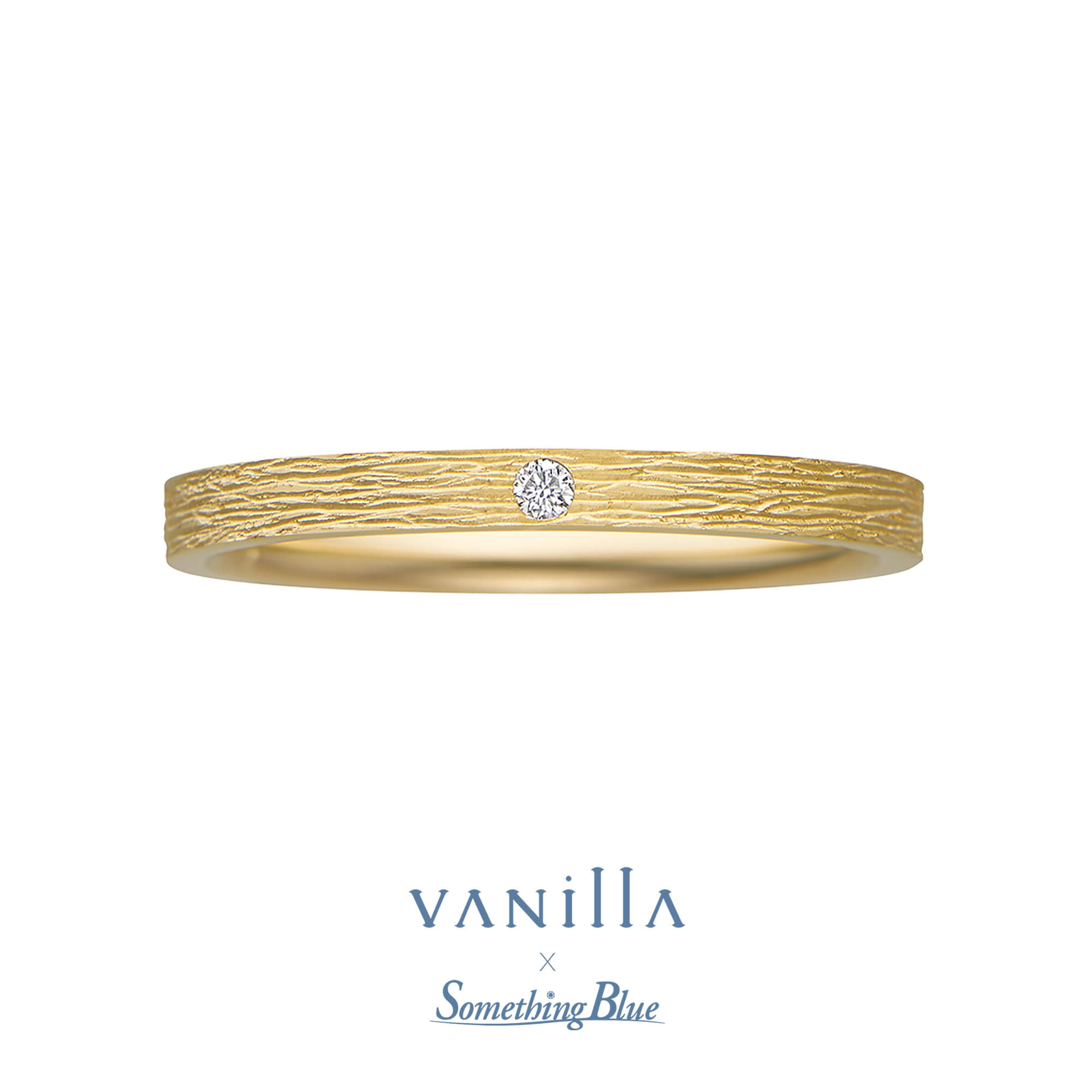 VANillA×SomethingBlueヴァニラ×サムシングブルーの結婚指輪マリッジリングMarriageringのLilasリラの表面加工がボーダーラインのK18YGのK18YellowgoldのK18イエローゴールドの18金イエローゴールド