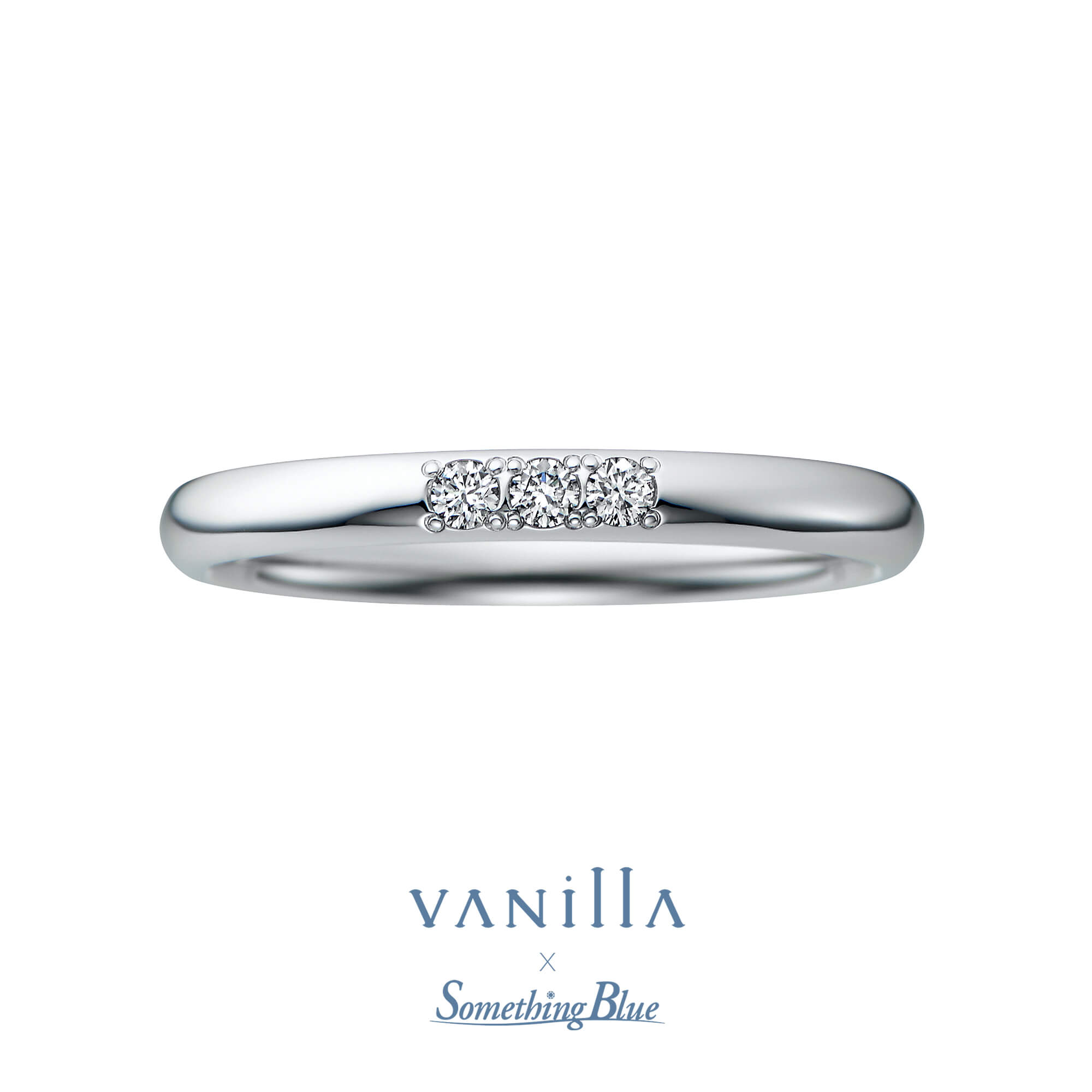 VANillA×SomethingBlueヴァニラ×サムシングブルーの結婚指輪マリッジリングMarriageringのLilasリラの表面加工がミラーのPt950のPlatinum950のプラチナ950