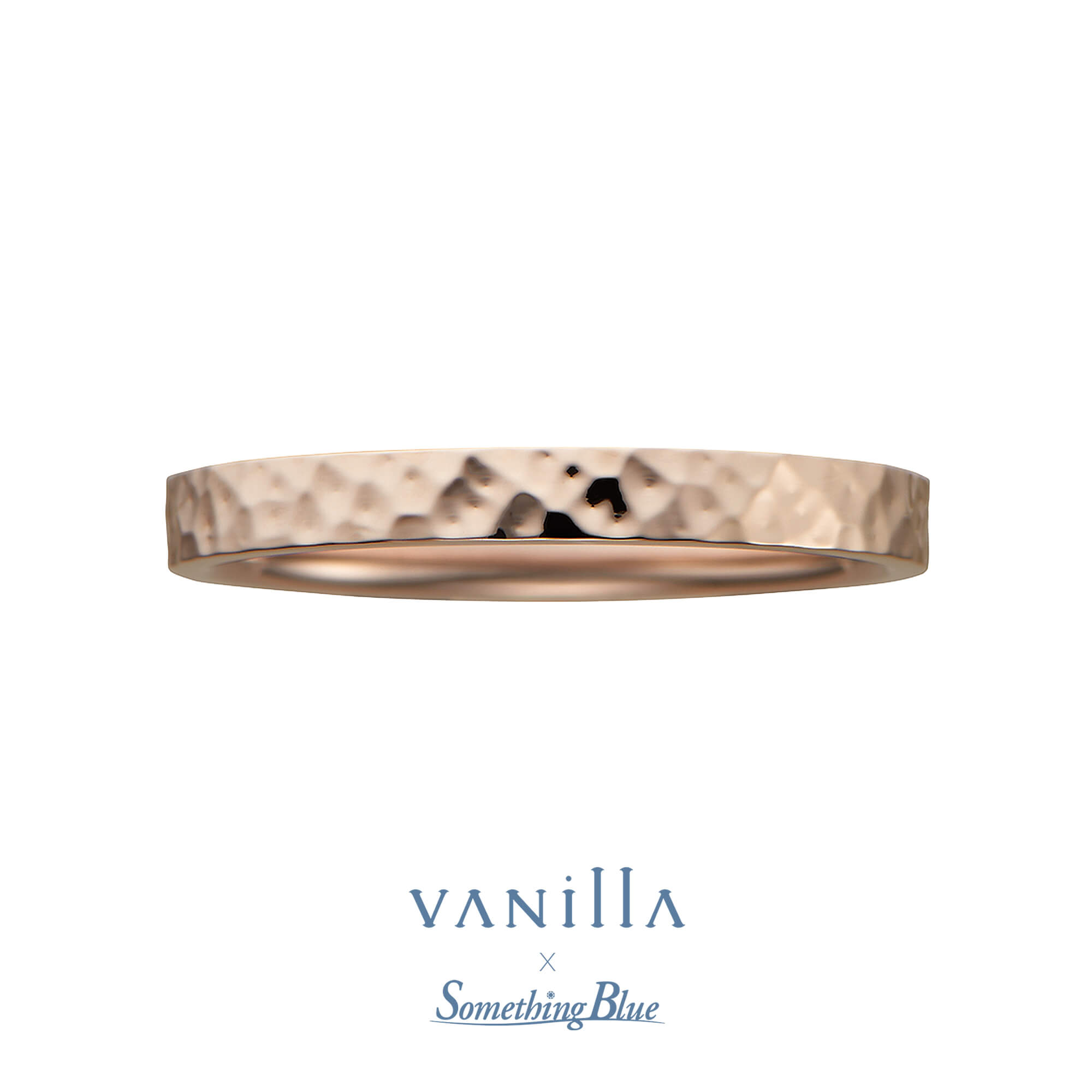 VANillA×SomethingBlueヴァニラ×サムシングブルーの結婚指輪マリッジリングMarriageringのLilasリラの表面加工がハンマートーンのK18BGのK18BrowngoldのK18ブラウンゴールドの18金ブラウンゴールド