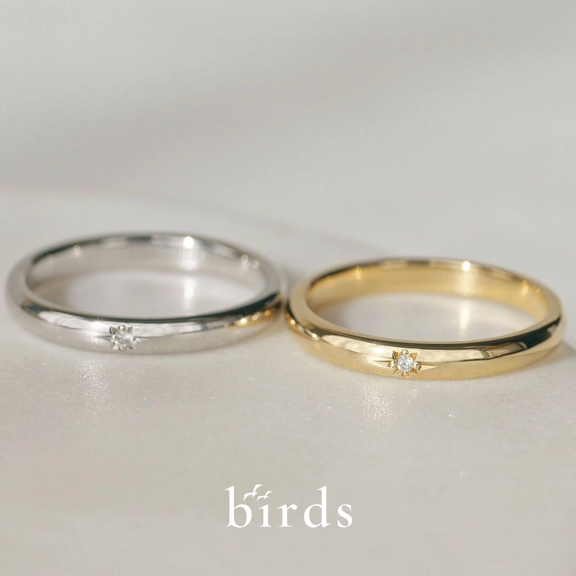 birdsバーズの結婚指輪マリッジリングMarriageringのpolarisポラリス