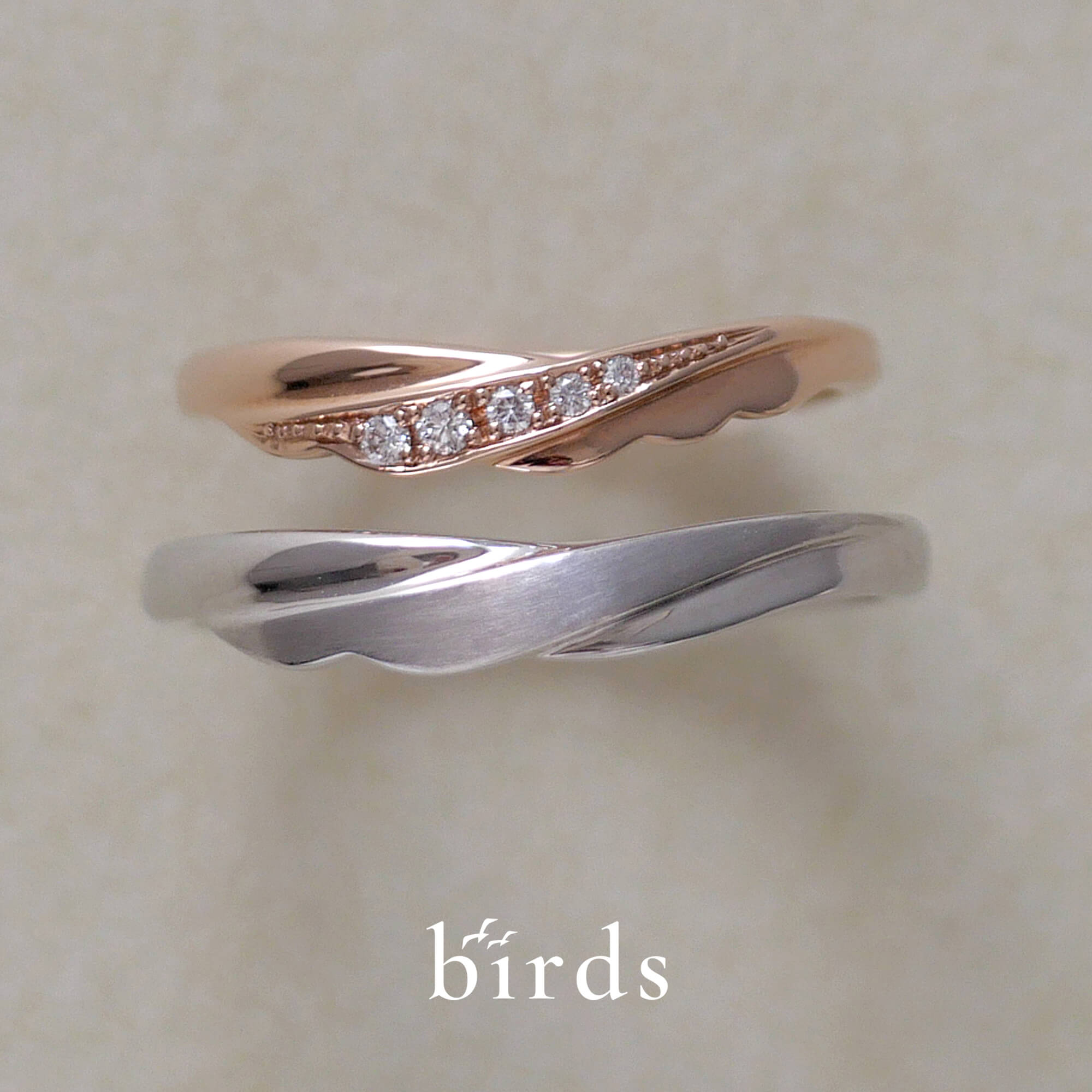 birdsバーズの結婚指輪マリッジリングtwoasoneトゥーアズワン