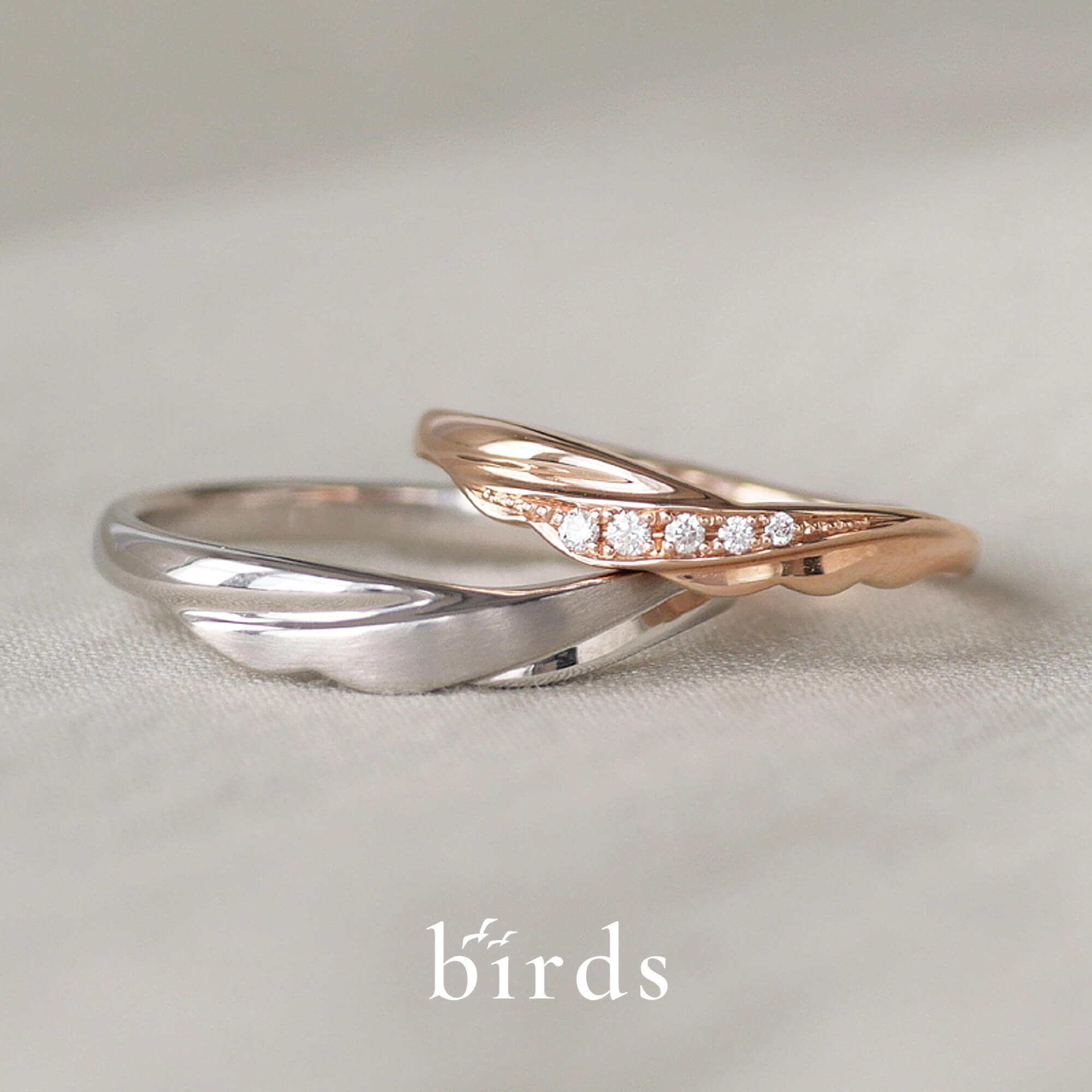 birdsバーズの結婚指輪マリッジリングtwoasoneトゥーアズワン