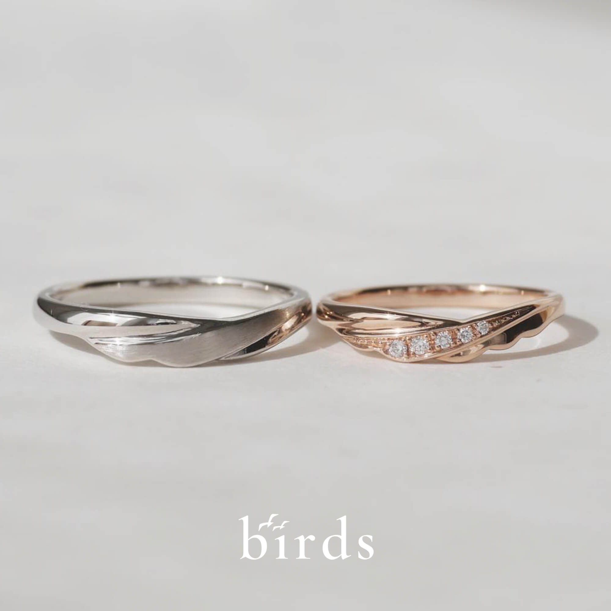 birdsバーズの結婚指輪マリッジリングtwoasoneトゥーアズワン