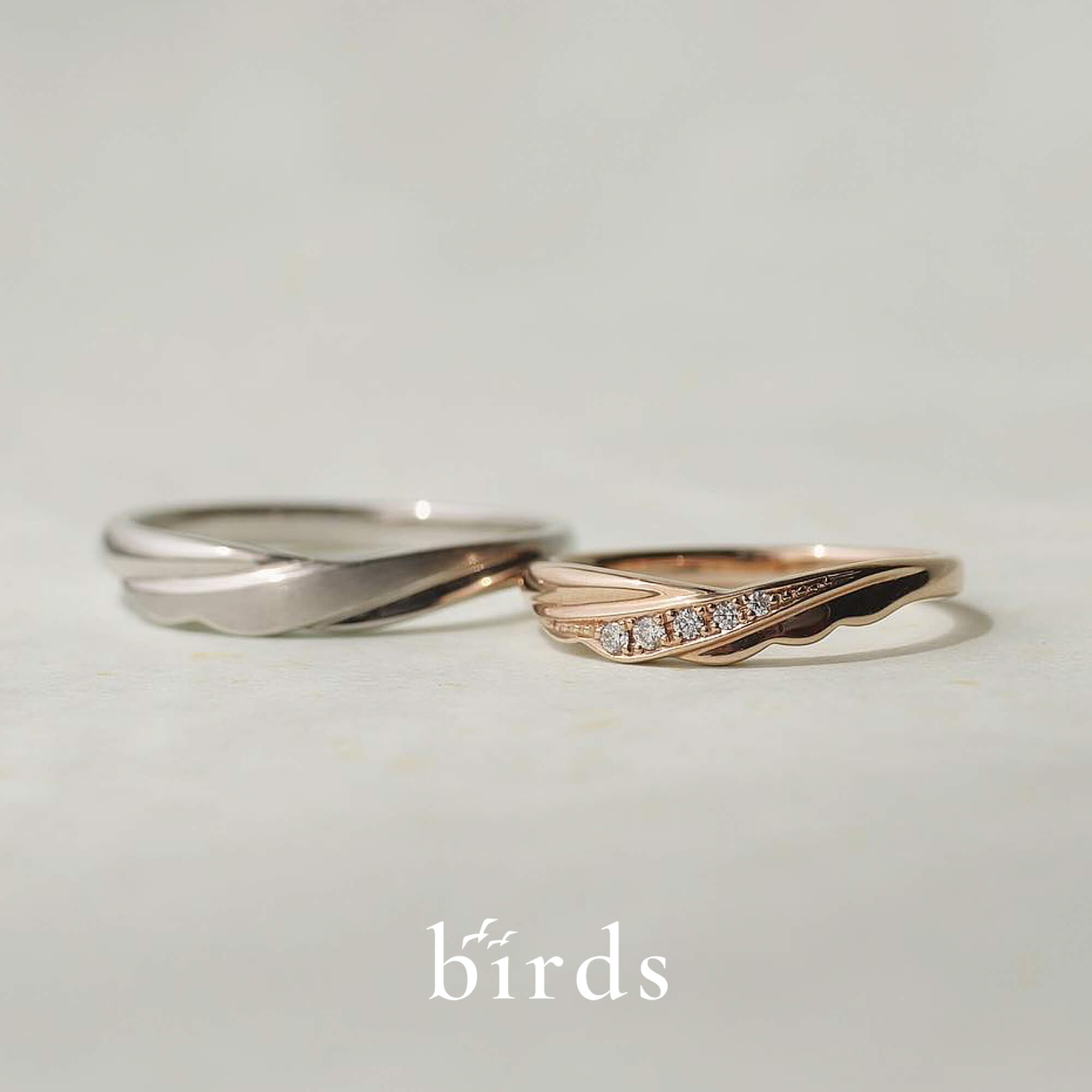 birdsバーズの結婚指輪マリッジリングtwoasoneトゥーアズワン
