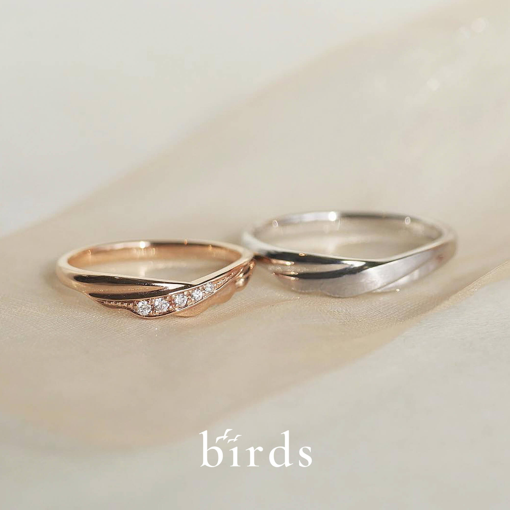 birdsバーズの結婚指輪マリッジリングtwoasoneトゥーアズワン