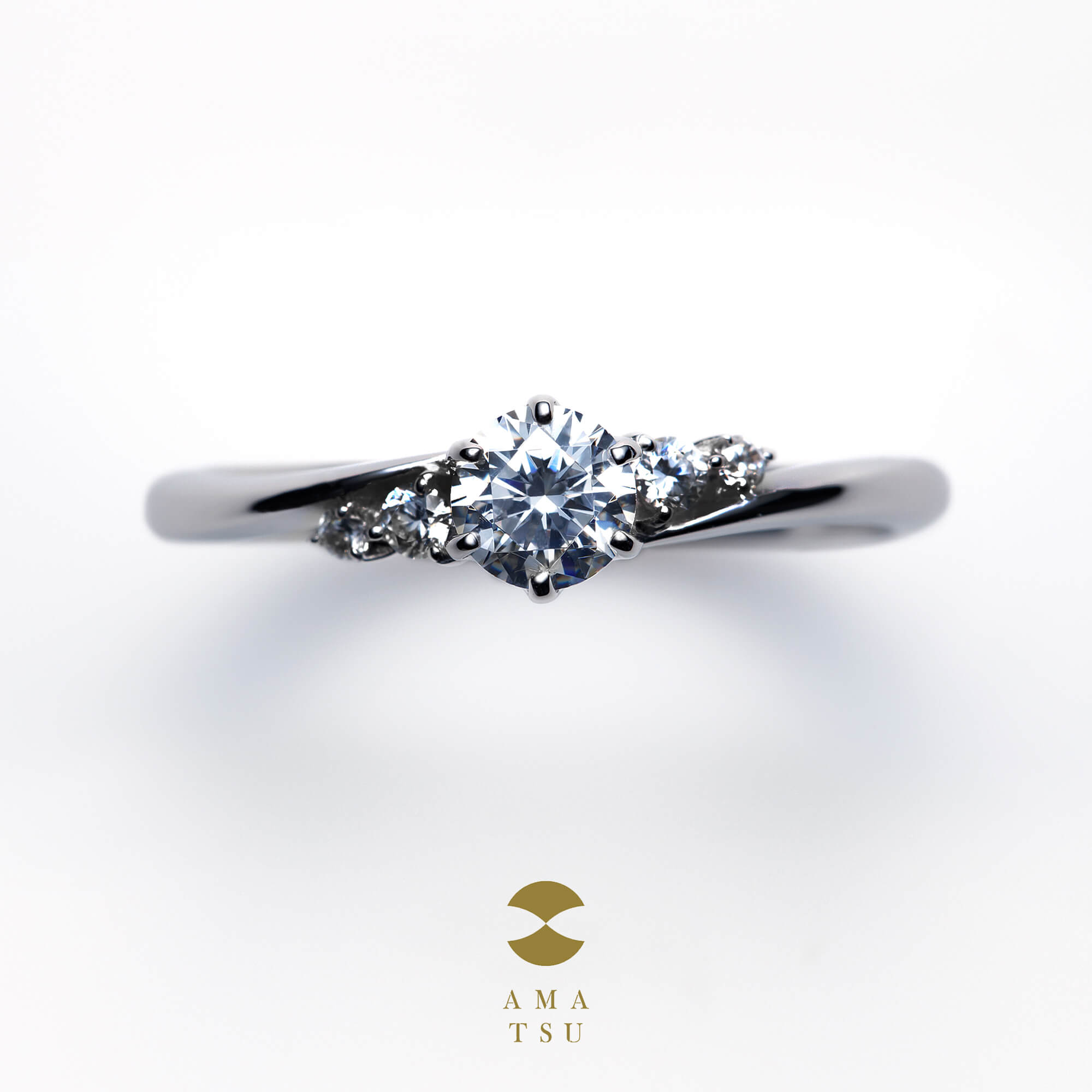 AMATSUアマツの婚約指輪エンゲージリングEngagementringのAMT–E–11/25の品shinaシナ