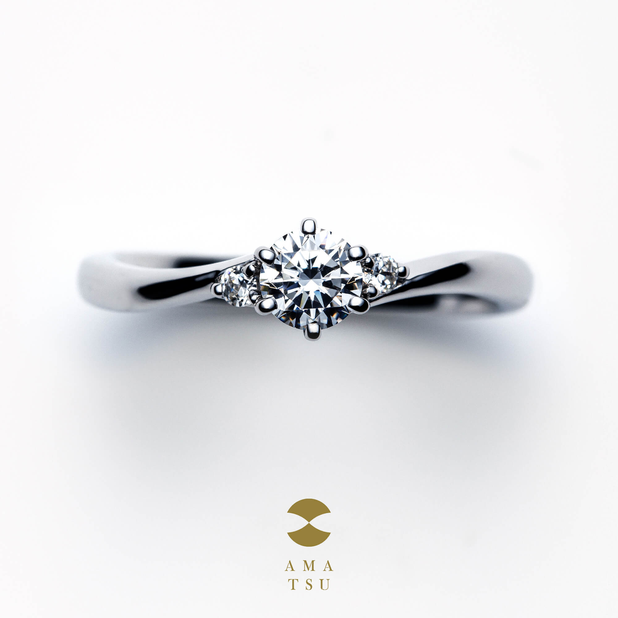 AMATSUアマツの婚約指輪エンゲージリングEngagementringのAMT–E–5/25の龍ryuリュウ