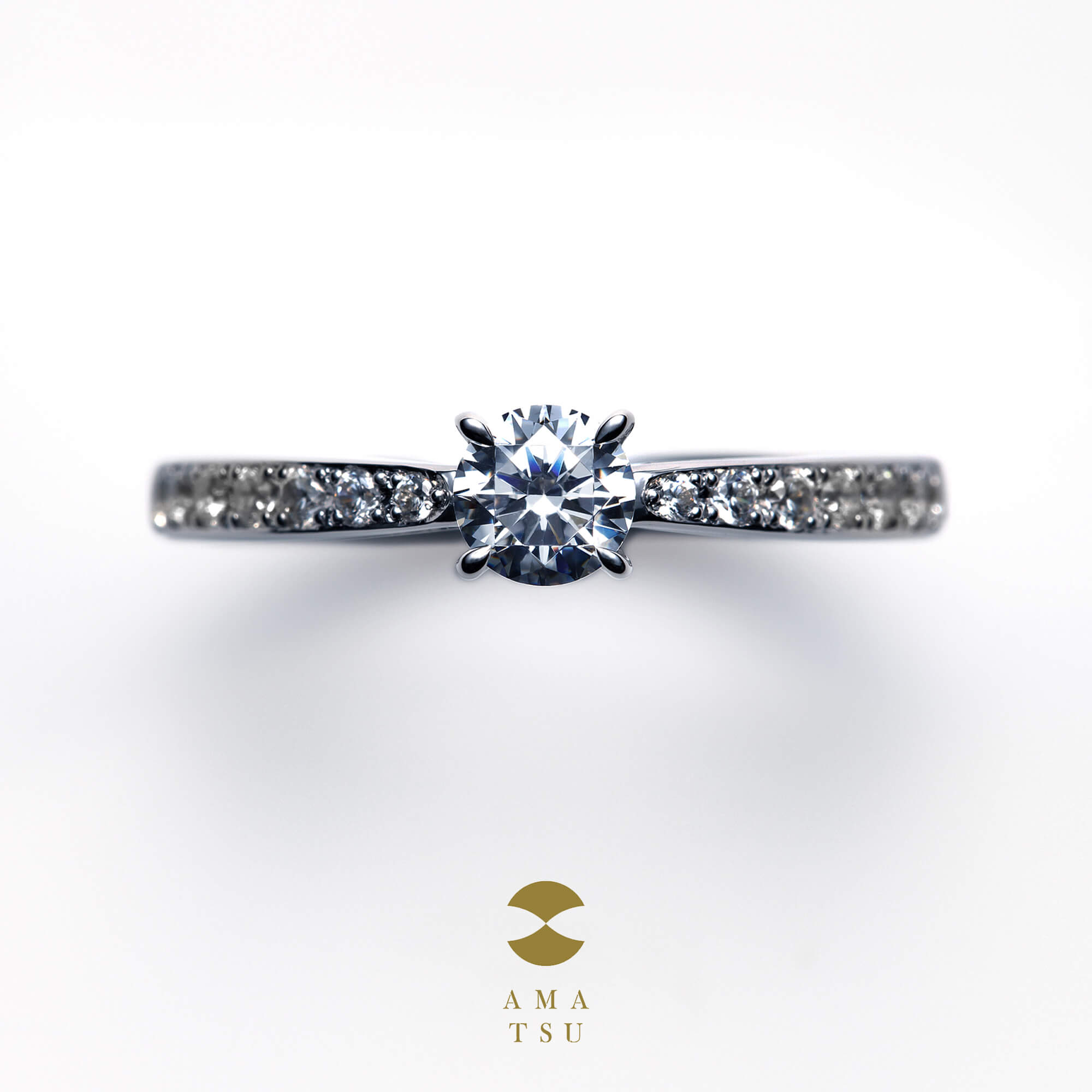 AMATSUアマツの婚約指輪エンゲージリングEngagementringのAMT–E–12/25の百momoモモ