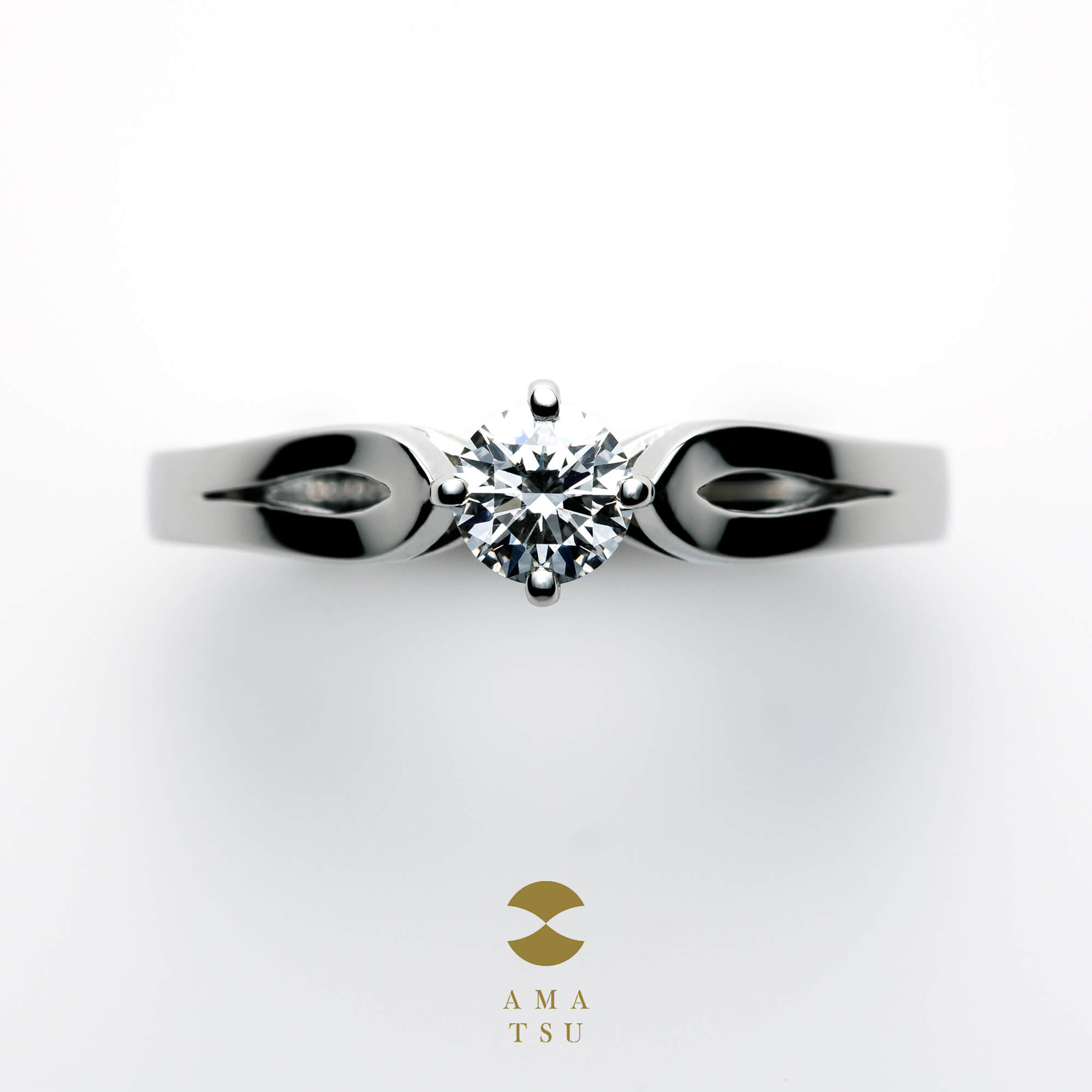 AMATSUアマツの婚約指輪エンゲージリングEngagementringのAMT–E–13/25の美miミ