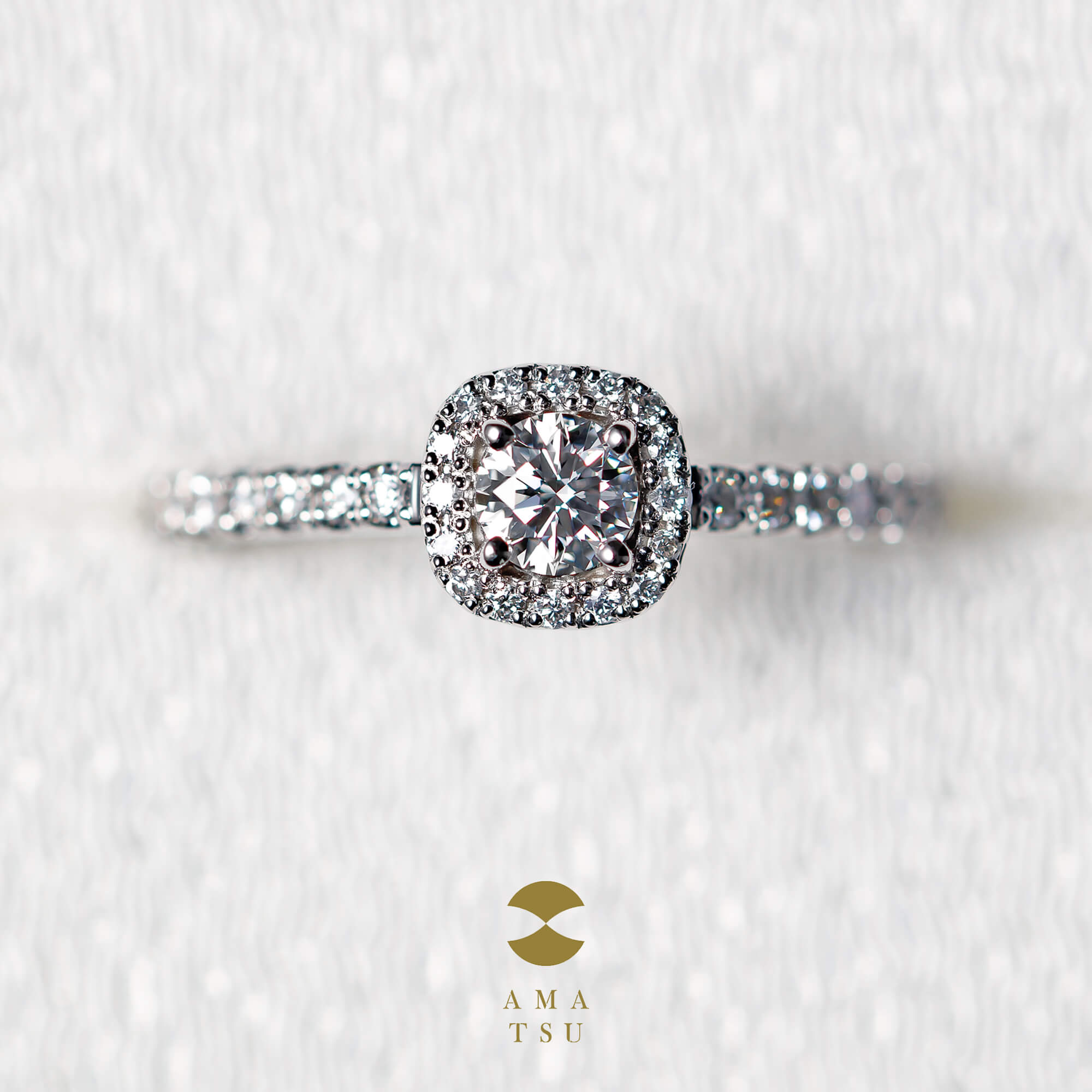 AMATSUアマツの婚約指輪エンゲージリングEngagementringのAMT–E–2/25の斎saiサイ
