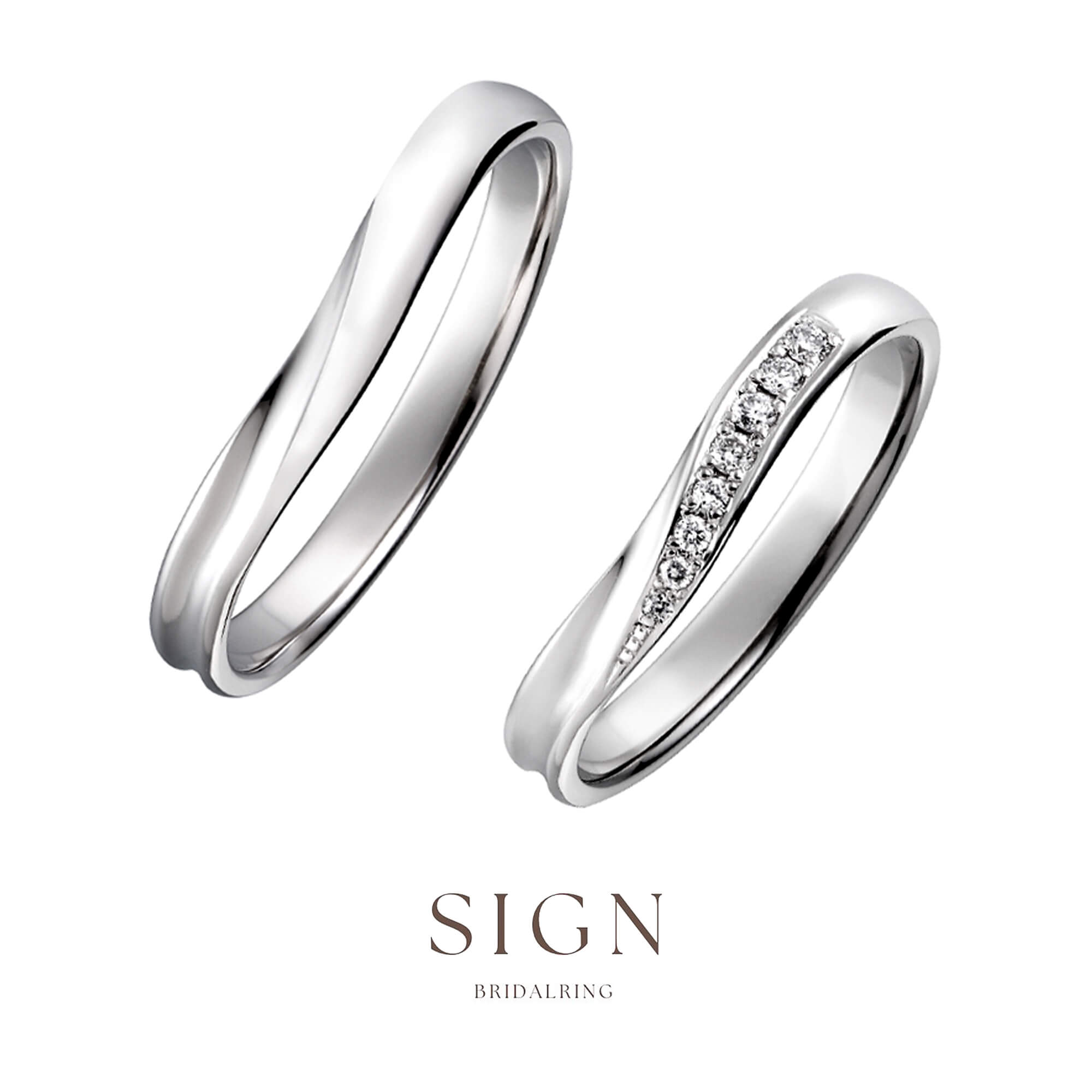SIGNサインの結婚指輪マリッジリングMarriageringのwishウィッシュ