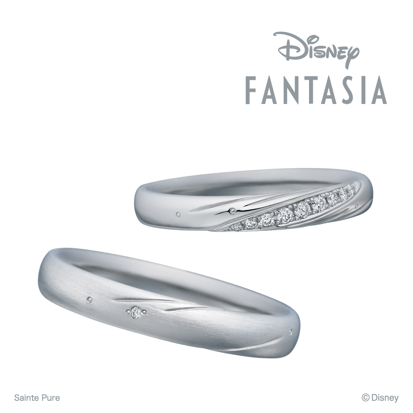 DisneyFANTASIAディズニーファンタジアの婚約指輪エンゲージリングengagementringと結婚指輪マリッジリングMarrriageringのWonder Glowワンダーグロウ