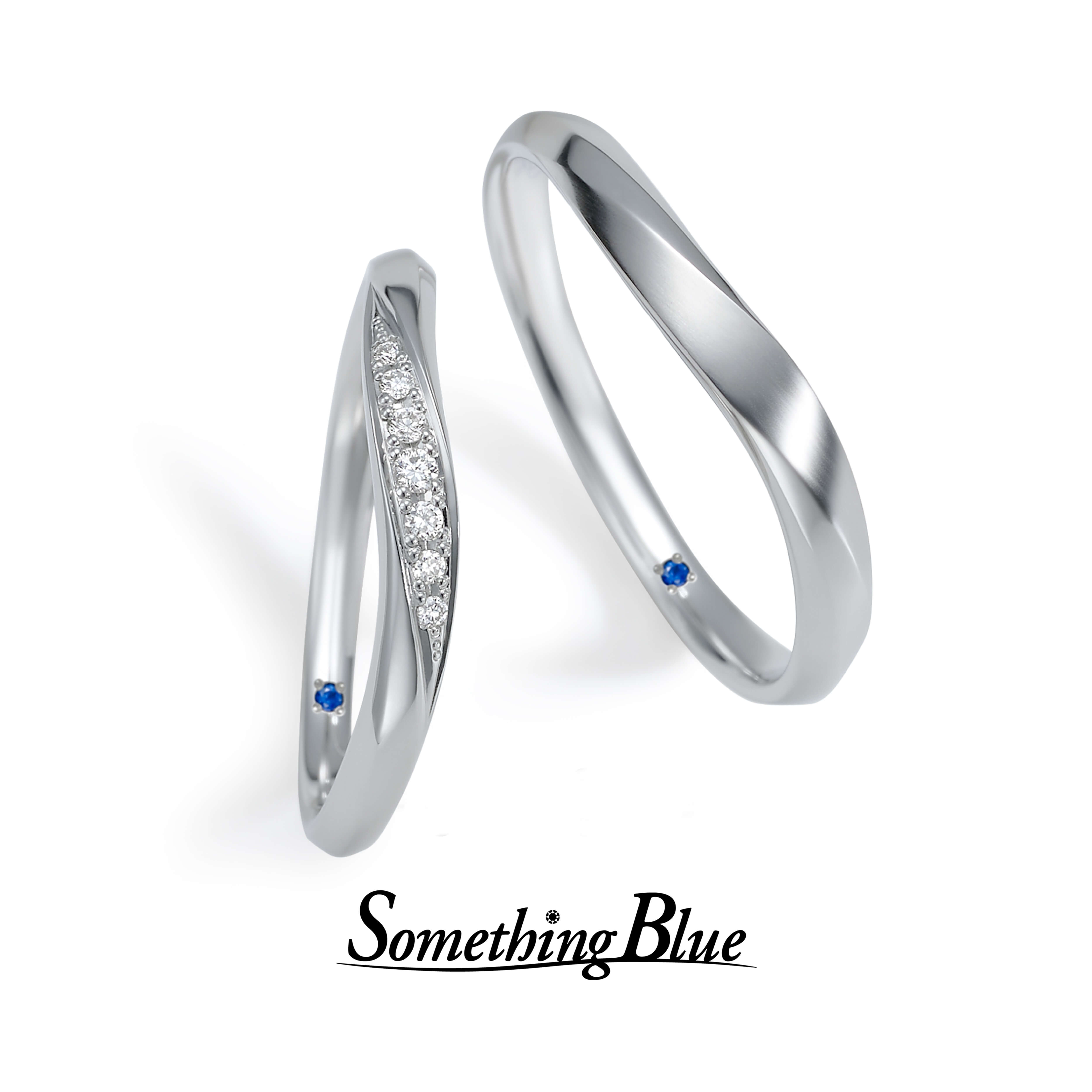 SomethingBlueサムシングブルーの結婚指輪マリッジリングMarriageringのBrightLineブライトライン