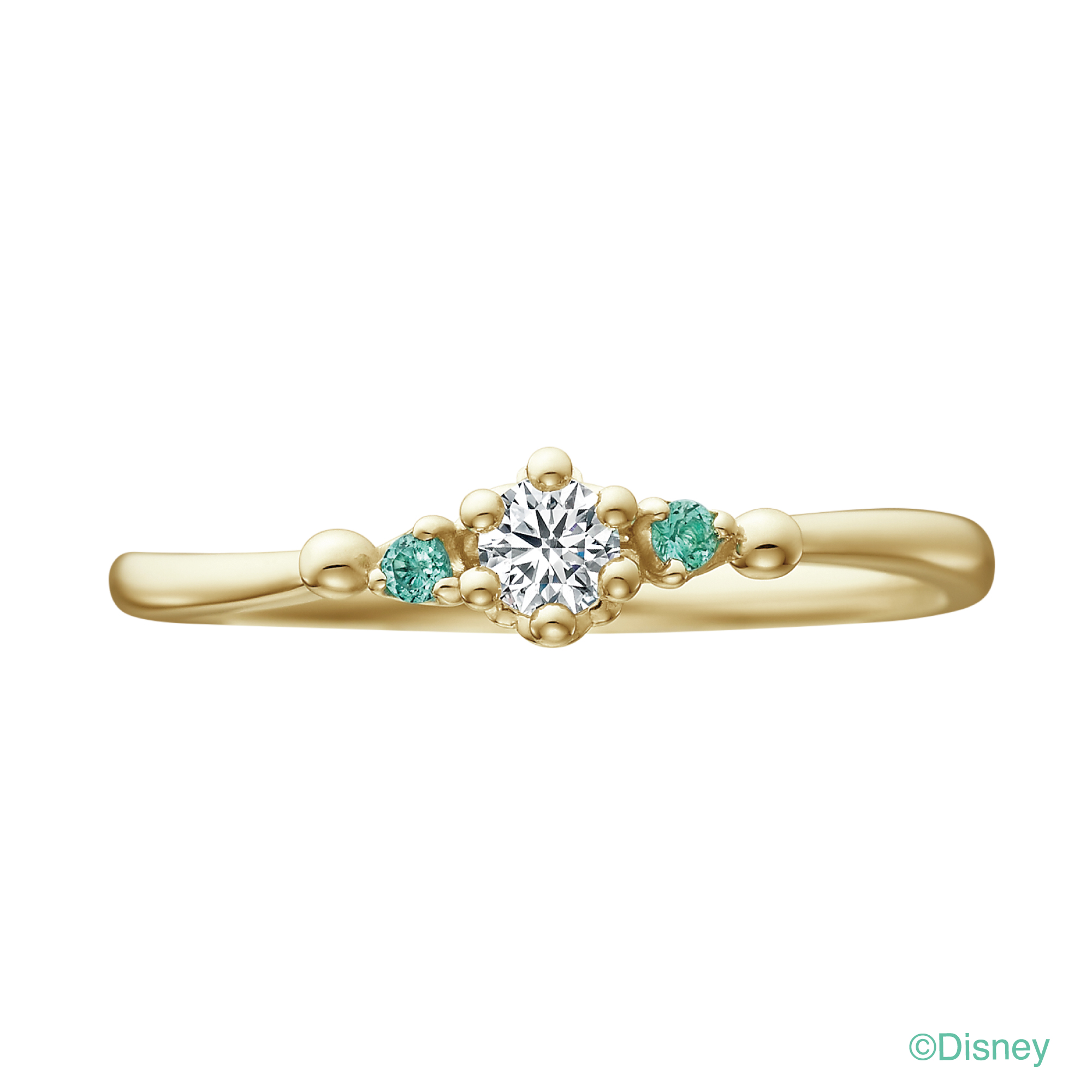 Disney リトルマーメイドの期間 ・ 数量限定婚約指輪 「Emerald Lagoon(エメラルドラグーン)-きらめく想い- 」